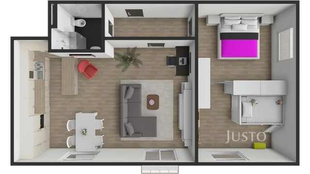 Prodej 2+kk 72 m² + balkón 3 m² + parkování