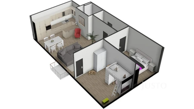 Prodej 2+kk 72 m² + balkón 3 m² + parkování