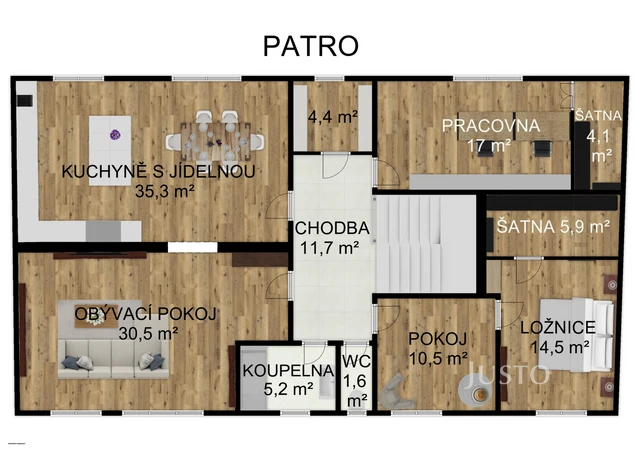 Prodej rodinného domu 278 m² s pozemkem 928 m² + terasa