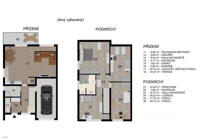 Prodej rodinného domu 174 m² s pozemkem 431 m²