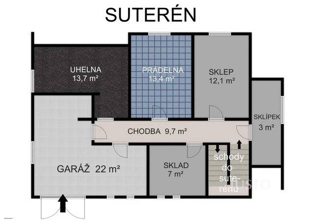 Prodej rodinného domu 296 m² s pozemkem 853 m² + terasa 8 m² + balkón 18 m²