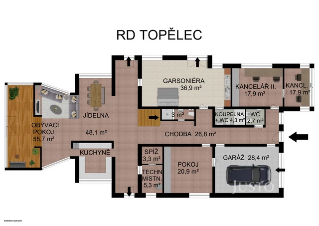 Prodej rodinného domu 346 m² s pozemkem 5 636 m²