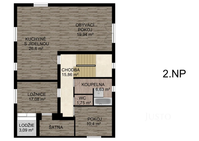 Prodej rodinného domu 276 m² s pozemkem 1398 m² + terasa 18 m² + lodžie