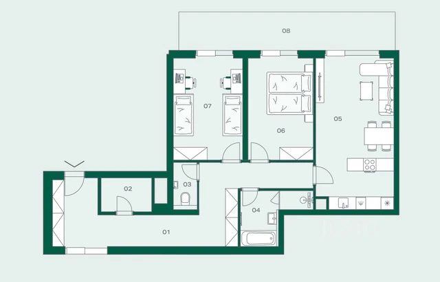 Prodej 3+kk 97 m² + balkón 19 m² + garáž Praha 4