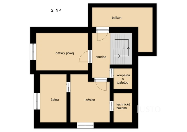Prodej rodinného domu 110 m² s pozemkem 664 m² + balkón 8 m²